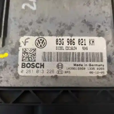 Автозапчасти б/у блок управления двигателем за volkswagen jetta (1k2) 1.9 tdi ссылки oem iam 03g906021kh  0281013226