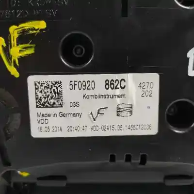 Автозапчастина б/у панель інструментів для seat leon (5f1) reference посилання на oem iam 5f0920862c  