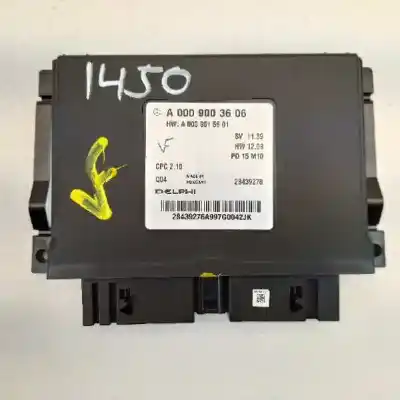 İkinci el araba yedek parçası elektronik modül için mercedes-benz clase cla (w117) cla 200 cdi (117.308) oem iam referansları a0009003606