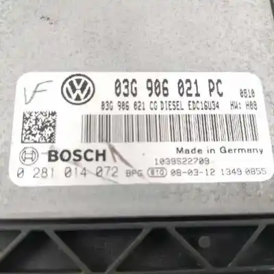 Автозапчастина б/у ебу контролер двигуна для volkswagen caddy ka/kb (2k) kombi посилання на oem iam 03g906021pc  0281014072