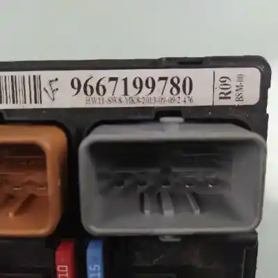 Second-hand car spare part fuse box unit for peugeot 207 207 3p oem iam references 9667199780  bsmr09