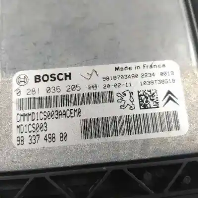 Pièce détachée automobile d'occasion calculateur moteur ecu pour peugeot 208 2020 références oem iam 9833749880  0281036205
