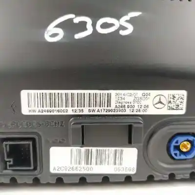 Pezzo di ricambio per auto di seconda mano display multifunzione per mercedes-benz clase cla (w117) cla 220 cdi (117.303) riferimenti oem iam a2469001206 a1729023903 a2469016002