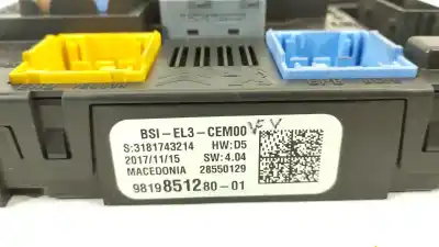 Second-hand car spare part fuse box unit for peugeot 308 access oem iam references 9819851280 3181743214 28550129