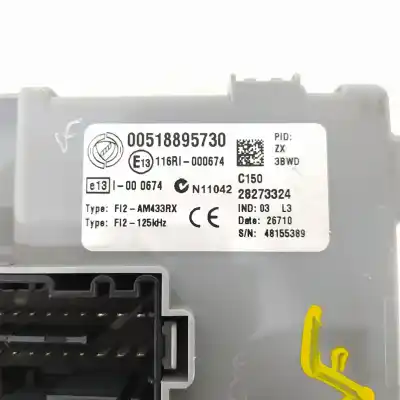 Second-hand car spare part fuse box unit for fiat nuova 500 (150) by gucci oem iam references 00518895730  28273324