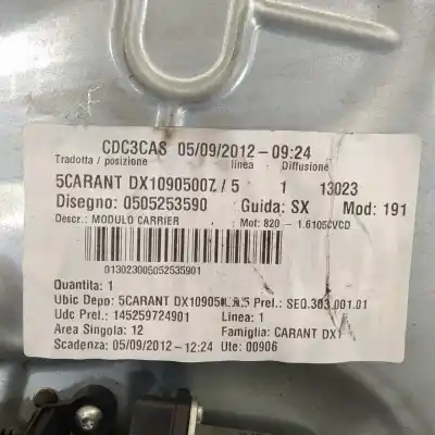 Автозапчастина б/у регулятор переднього правого скла для alfa romeo giulietta (191) sprint посилання на oem iam 0505253590  10905007 Автозапчастина б/у регулятор переднього правого скла для alfa romeo giulietta (191) sprint посилання на oem iam 0505253590  10905007