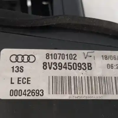 Second-hand car spare part left tailgate light for audi a3 (8v) ambiente oem iam references 8v3945093b  