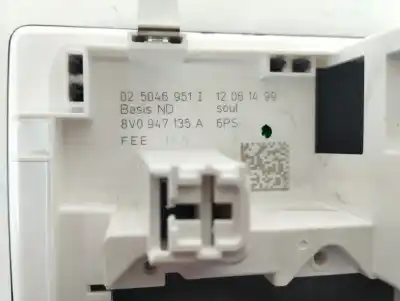 Second-hand car spare part interior light for audi a3 (8v) ambiente oem iam references 8v0947135a  