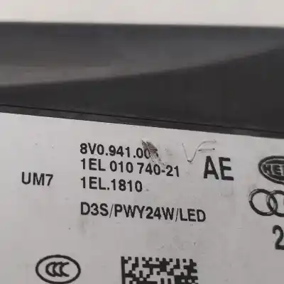 Second-hand car spare part left headlight for audi a3 (8v) ambiente oem iam references 8v0941005  