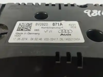 Second-hand car spare part dashboard for audi a3 (8v) ambiente oem iam references 8v0920871a  a2c90492600