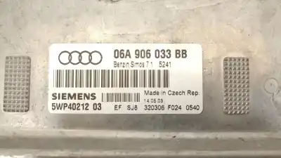 Second-hand car spare part ecu engine control for audi a3 (8p) 1.6 ambiente oem iam references 06a906033bb  