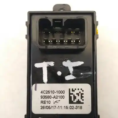 Peça sobressalente para automóvel em segunda mão botão / interruptor elevador vidro traseiro esquerdo por kia cee´d concept referências oem iam 93580a2100  4c25101000