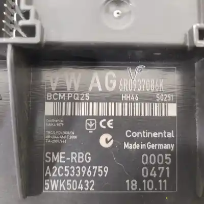 Second-hand car spare part electronic module for seat ibiza (6j5) stylance / style oem iam references 6r0937086k  