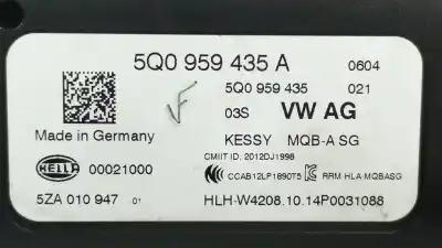 Second-hand car spare part electronic module for audi a3 sportback (8va) 2.0 ambiente oem iam references 5q0959435a 5za010947 5q0959435