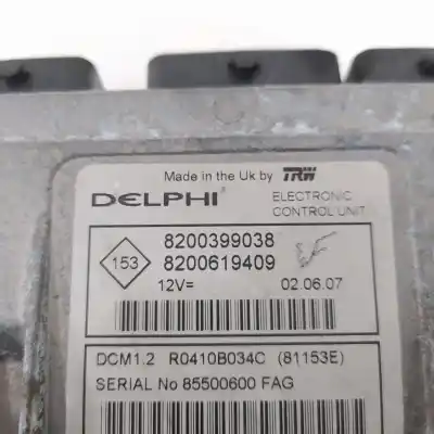 Tweedehands auto-onderdeel ecu motorcontroller voor nissan note (e11e) acenta oem iam-referenties 8200399038  8200619409