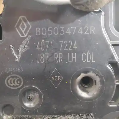 Автозапчастина б/у замок дверей заднього лівого для renault captur intens посилання на oem iam 805034742r  