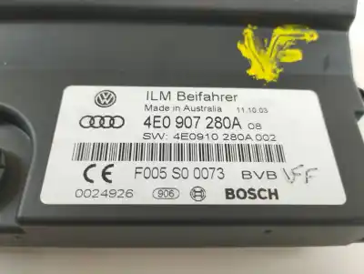 Автозапчасти б/у электронный модуль за audi a8 (4e2) 3.7 quattro ссылки oem iam 4e0907280a f005s00073 4e0910280a