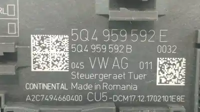 Автозапчастина б/у модуль комфорт для seat leon (5f1) fr посилання на oem iam 5q4959592e  5q4959592b