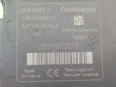 Peça sobressalente para automóvel em segunda mão comutador de ignição por renault clio iv dynamique referências oem iam 285902325r a2c53424963 s180151002g