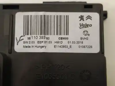 Second-hand car spare part electronic module for peugeot 308 active oem iam references 9811039380  