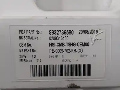 Peça sobressalente para automóvel em segunda mão quadrante por peugeot 308 allure referências oem iam 9832736580  