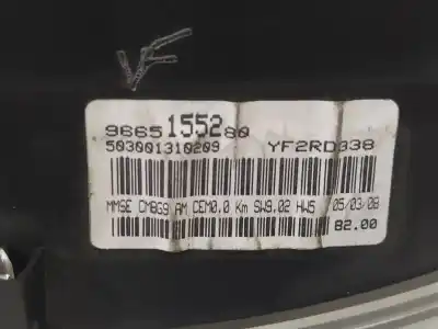 Second-hand car spare part dashboard for citroen jumpy hdi 120 27 l1h1 furg. oem iam references 9665155280  