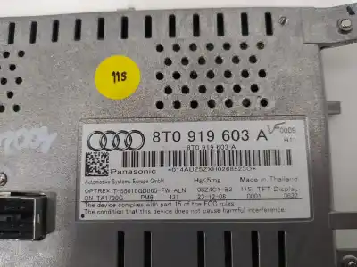 Автозапчасти б/у многофункциональный дисплей за audi q5 (8r) 2.0 tfsi (155kw) ссылки oem iam 8t0919603a  