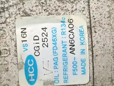 Second-hand car spare part air conditioning compressor for kia cee´d active oem iam references f500an6ca06  