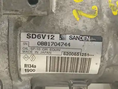 Second-hand car spare part air conditioning compressor for renault clio iii authentique oem iam references 8200651251  
