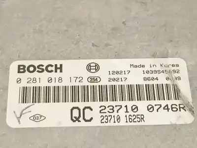 Автозапчастина б/у ебу контролер двигуна для renault koleos bose edition посилання на oem iam 237100746r  0281018172