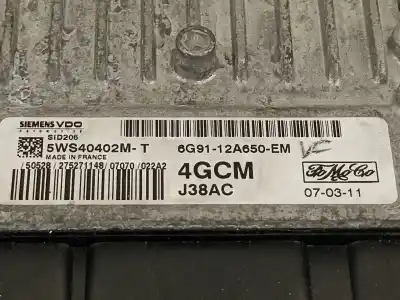 Peça sobressalente para automóvel em segunda mão centralina de motor uce por ford s-max (ca1) titanium referências oem iam 6g9112a650em  5ws40402m