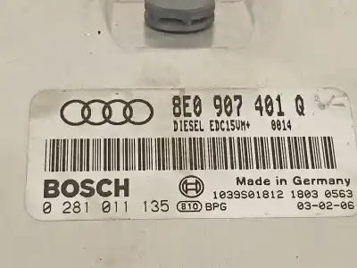 Автозапчастина б/у ебу контролер двигуна для audi a4 cabrio (8h) 2.5 tdi посилання на oem iam 8e0907401q  0281011135