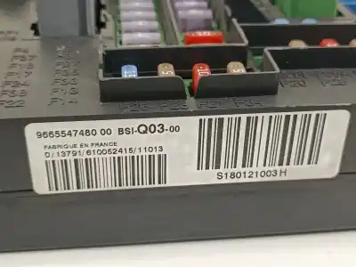 Second-hand car spare part fuse box unit for citroen c4 lim. collection oem iam references 9665547480  bsiq03