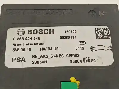 Second-hand car spare part electronic module for citroen c4 lim. shine oem iam references 9800409680  