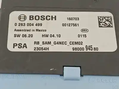 Second-hand car spare part electronic module for citroen c4 lim. shine oem iam references 9800094580  0263004499