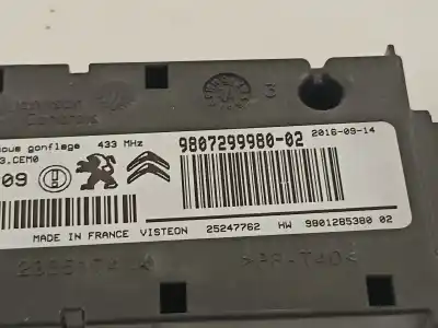 Second-hand car spare part electronic module for citroen c4 lim. shine oem iam references 9807299980  