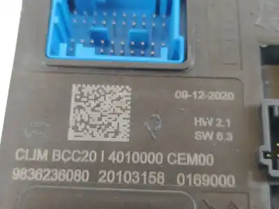 Second-hand car spare part electronic module for opel corsa f design & tech oem iam references 9836236080  4010000