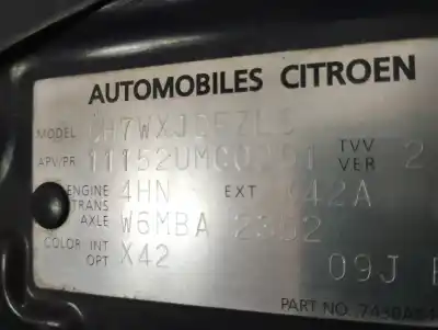 Peça sobressalente para automóvel em segunda mão capot por citroen c-crosser xtr referências oem iam 7901p5  