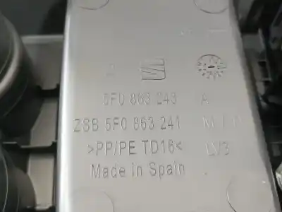 Pezzo di ricambio per auto di seconda mano bracciolo centrale per seat leon (5f1) fr riferimenti oem iam 5f0864207c  