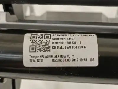 Автозапчастина б/у центральний подлокник для audi a5 coupe (f53) s line edition посилання на oem iam 8w0864283a  