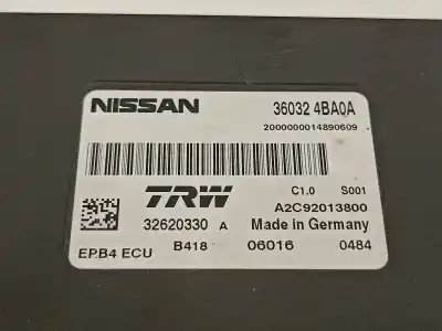 Автозапчасти б/у электронный модуль за nissan qashqai (j11) 360 4x4 ссылки oem iam 360324ba0a   Автозапчасти б/у электронный модуль за nissan qashqai (j11) 360 4x4 ссылки oem iam 360324ba0a