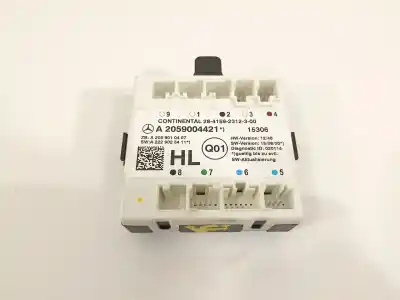 Автозапчастина б/у електронний модуль для mercedes-benz clase c (w205) familiar c 220 t cdi bluetec edition 1 (205.204) посилання на oem iam a2059004421