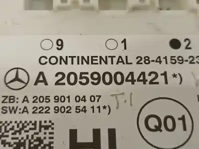 Автозапчастина б/у електронний модуль для mercedes-benz clase c (w205) familiar c 220 t cdi bluetec edition 1 (205.204) посилання на oem iam a2059004421  