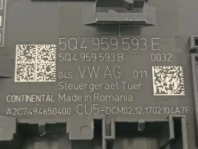 Second-hand car spare part comfort module for seat leon (5f1) fr oem iam references 5q4959593e a2c7494650400 5q4959593b