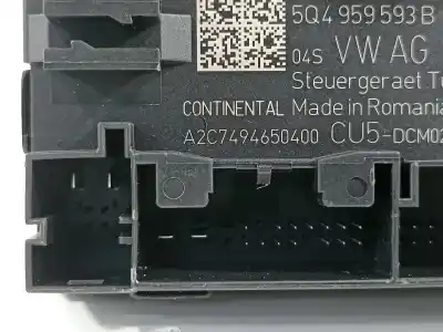 Second-hand car spare part comfort module for seat leon (5f1) fr oem iam references 5q4959593e a2c7494650400 5q4959593b