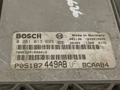 Автозапчастина б/у ебу контролер двигуна для dodge caliber s посилання на oem iam p05187449ab  0281013693