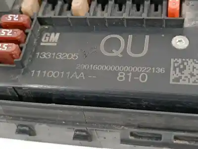 Second-hand car spare part fuse box unit for opel astra j lim. cosmo oem iam references 13313205  