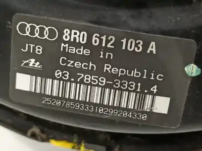 Автозапчастина б/у гальмівний серво для audi q5 (8r) 2.0 tfsi (155kw) посилання на oem iam 8r0612103a  