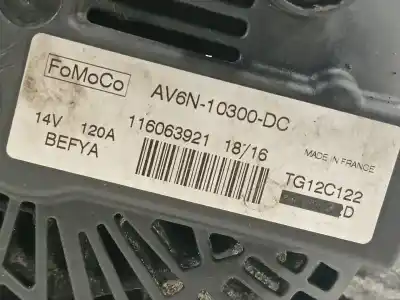 Second-hand car spare part alternator for ford focus turn. titanium oem iam references av6n10300dc  