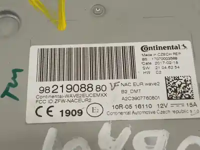 Pezzo di ricambio per auto di seconda mano sistema di navigazione gps per citroen c3 collection riferimenti oem iam 9821908880  